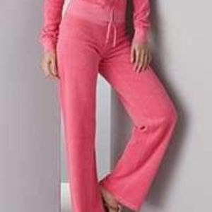 Juicy couture-pink terry track pants- P